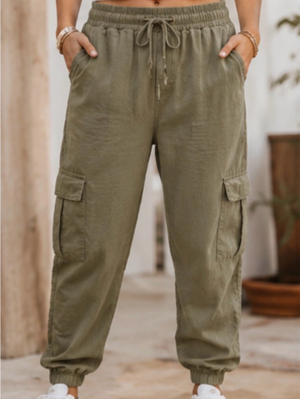 Sneak Peek Brand Women’s Olive Green/Sage Cargo Pants NWT Small